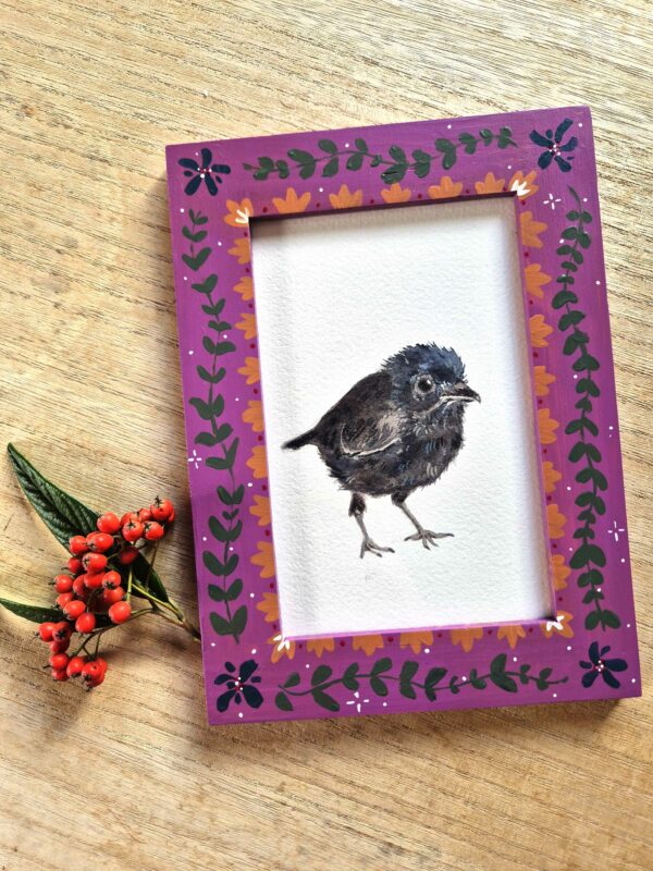 Petit Corbeau Aquarelle Originale