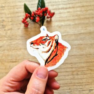 Sticker Tigre aquarelle