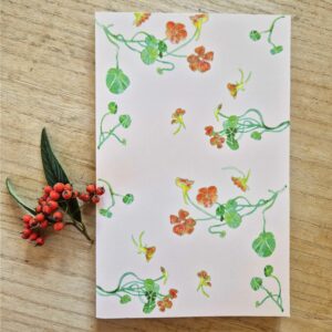 Carnet avec un motif Capucine