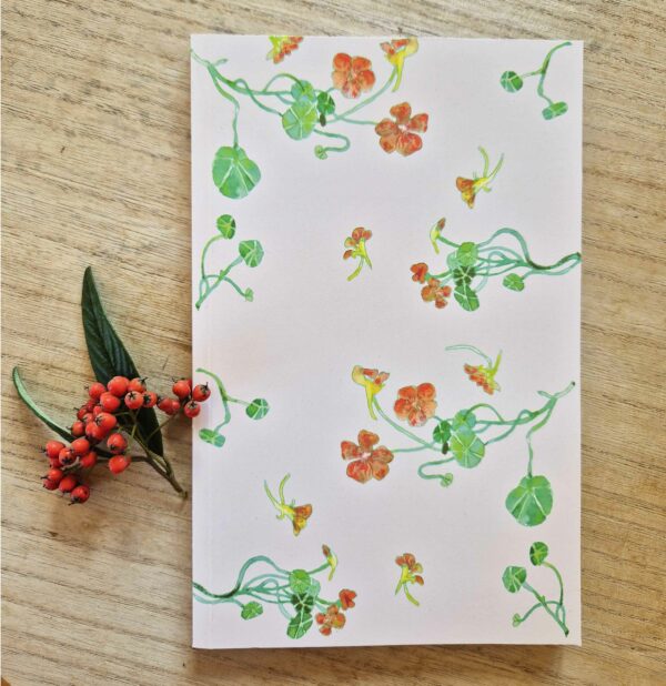 Carnet avec un motif Capucine